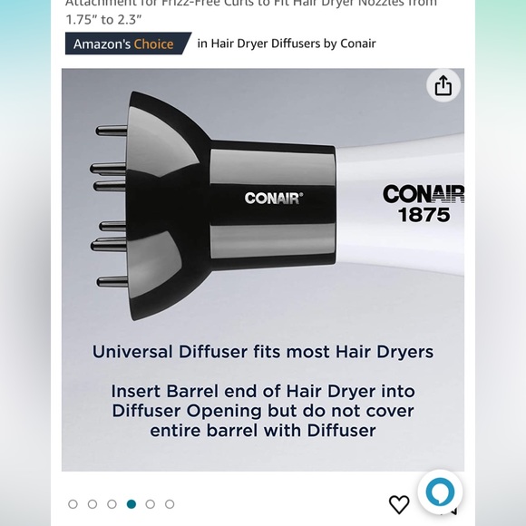Conair universal diffuser attachment - Picture 4 of 10